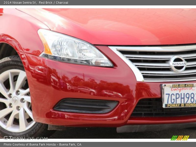 Red Brick / Charcoal 2014 Nissan Sentra SV