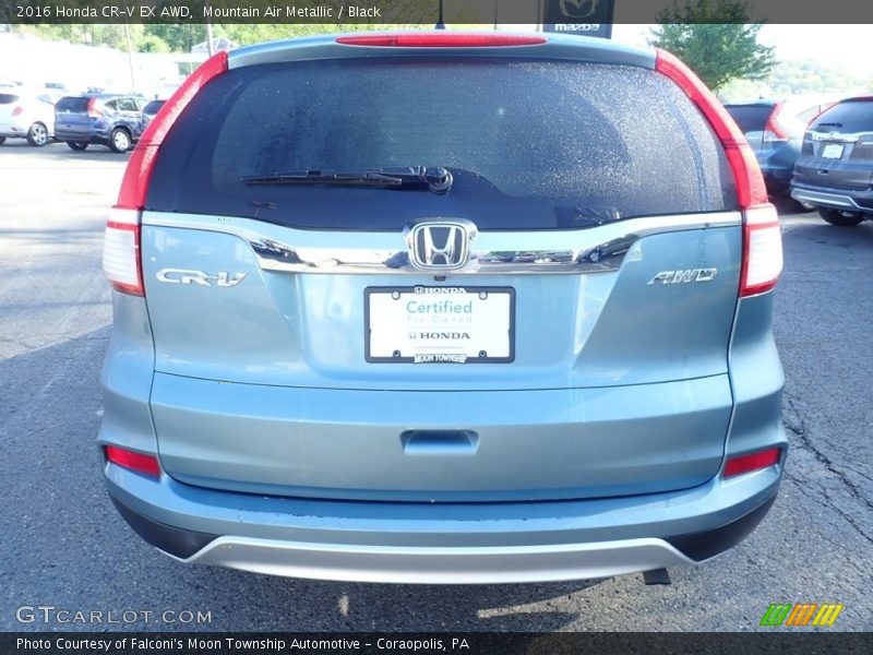 Mountain Air Metallic / Black 2016 Honda CR-V EX AWD