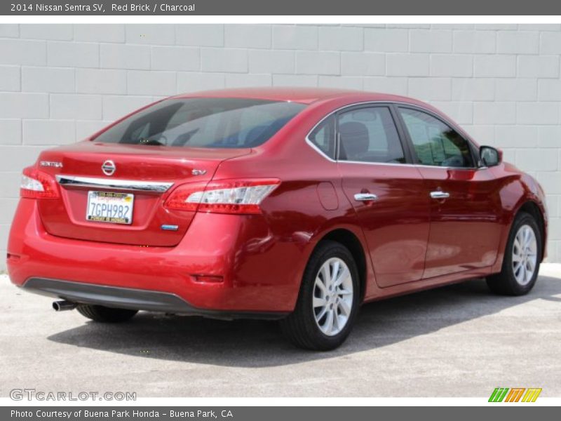 Red Brick / Charcoal 2014 Nissan Sentra SV