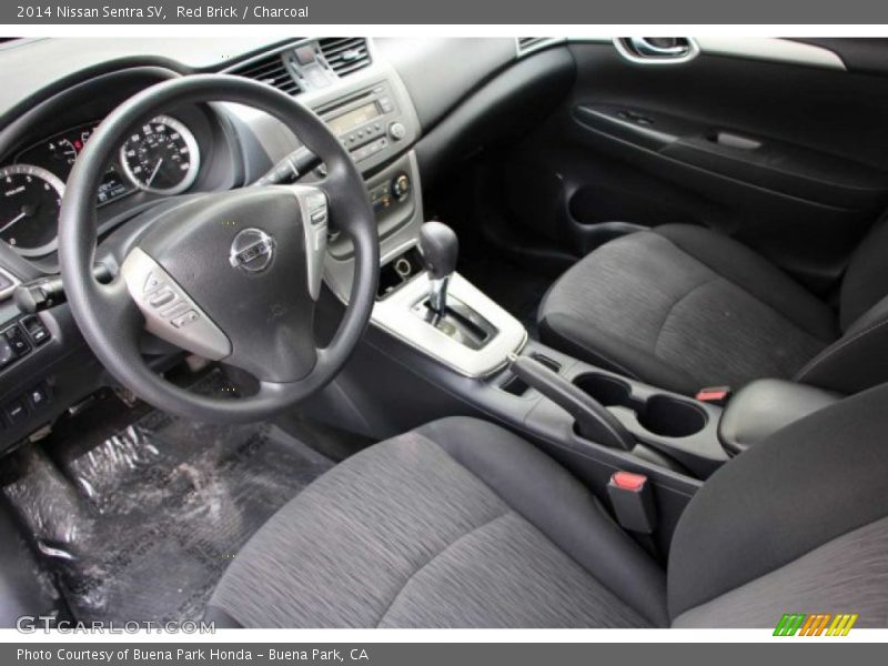Red Brick / Charcoal 2014 Nissan Sentra SV