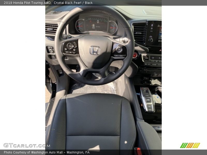 Crystal Black Pearl / Black 2019 Honda Pilot Touring AWD