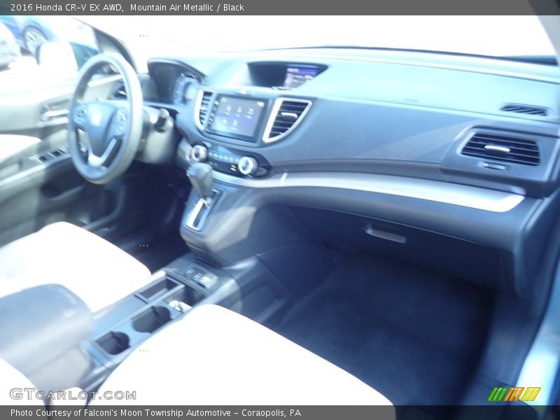 Mountain Air Metallic / Black 2016 Honda CR-V EX AWD