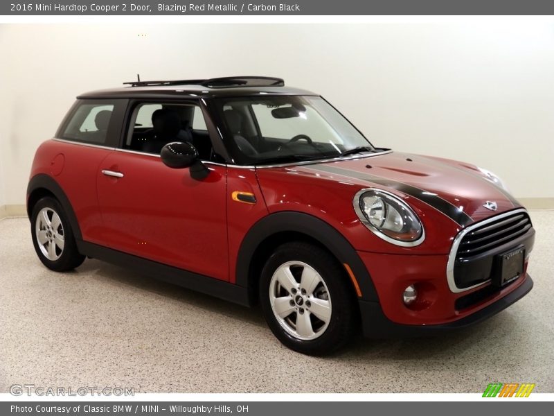 Blazing Red Metallic / Carbon Black 2016 Mini Hardtop Cooper 2 Door