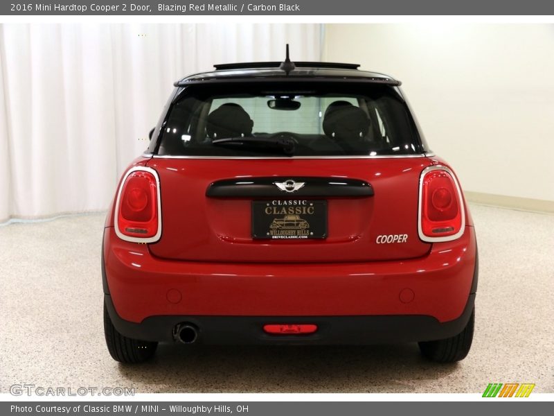 Blazing Red Metallic / Carbon Black 2016 Mini Hardtop Cooper 2 Door
