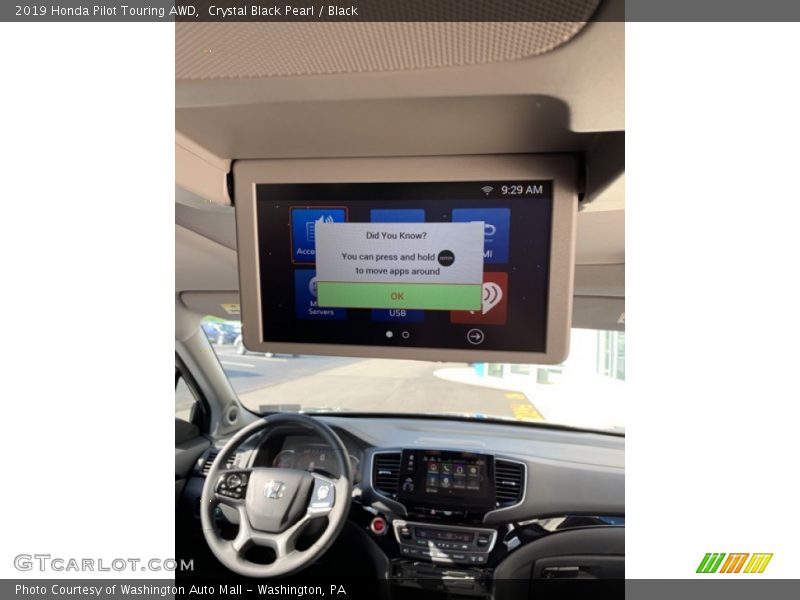 Crystal Black Pearl / Black 2019 Honda Pilot Touring AWD