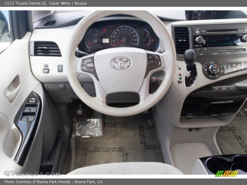 Super White / Bisque 2013 Toyota Sienna LE