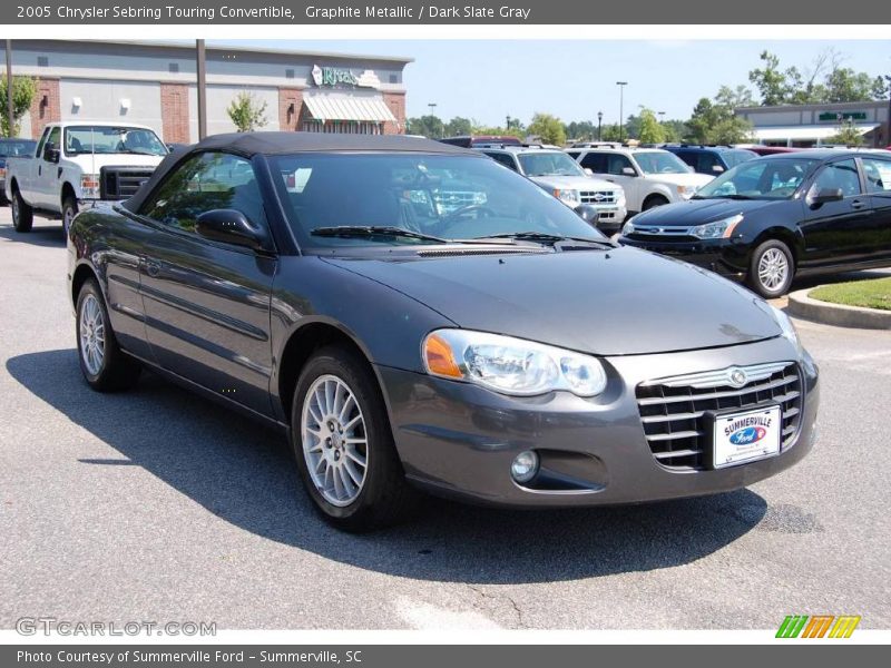 Graphite Metallic / Dark Slate Gray 2005 Chrysler Sebring Touring Convertible