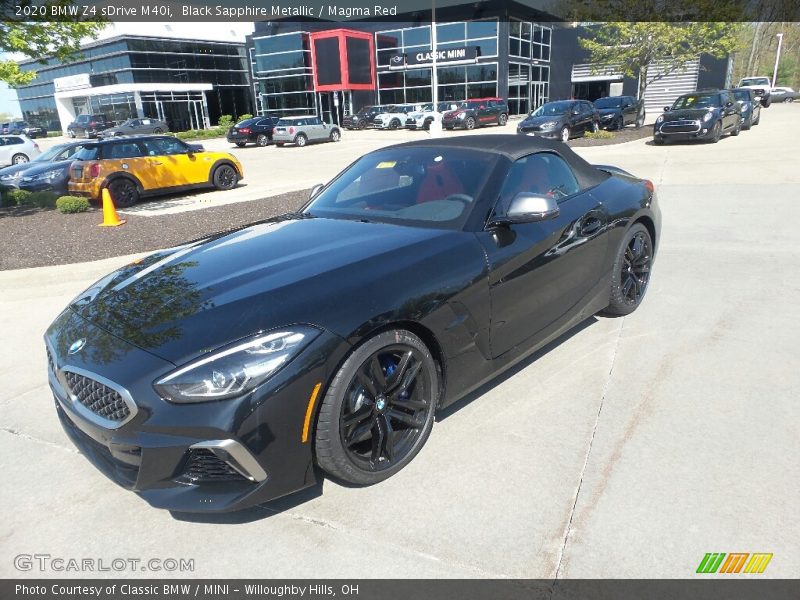 Black Sapphire Metallic / Magma Red 2020 BMW Z4 sDrive M40i