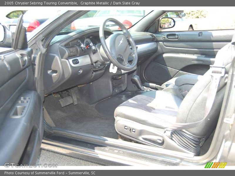 Graphite Metallic / Dark Slate Gray 2005 Chrysler Sebring Touring Convertible