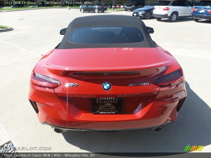 San Francisco Red / Ivory White 2019 BMW Z4 sDrive30i