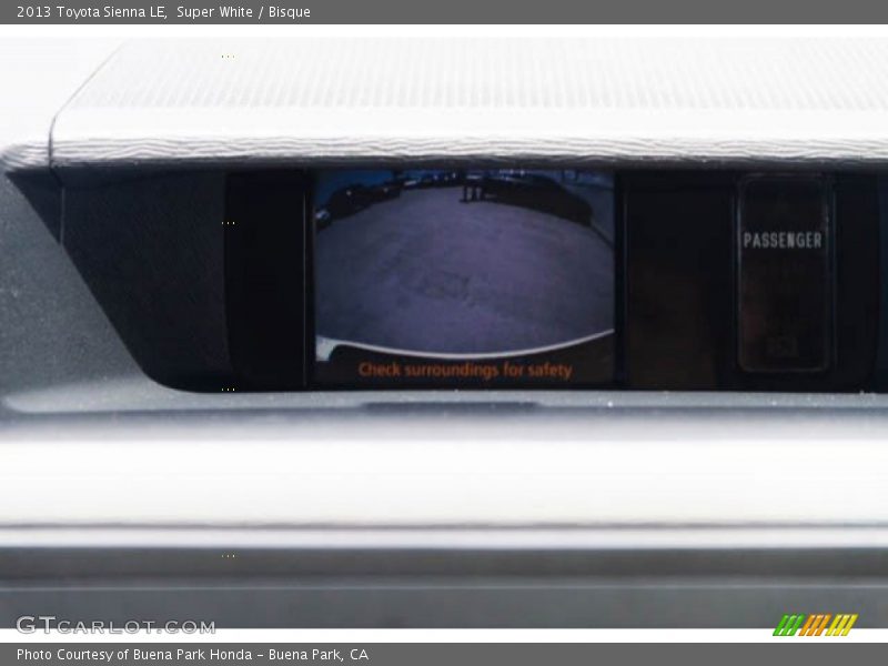 Super White / Bisque 2013 Toyota Sienna LE