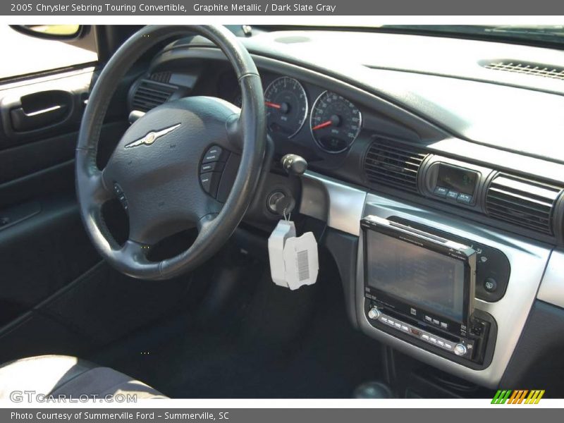 Graphite Metallic / Dark Slate Gray 2005 Chrysler Sebring Touring Convertible