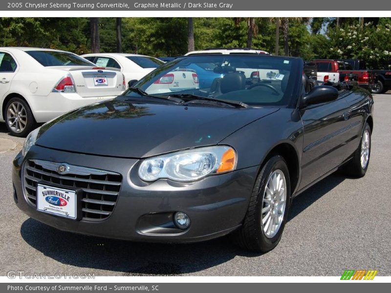 Graphite Metallic / Dark Slate Gray 2005 Chrysler Sebring Touring Convertible