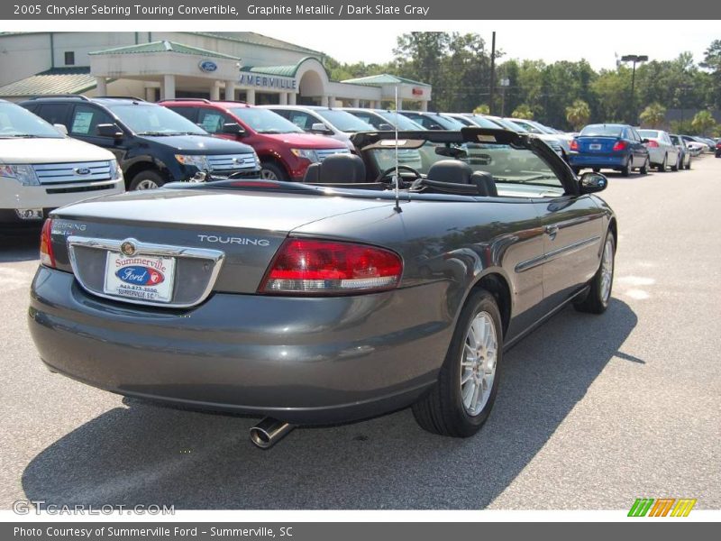 Graphite Metallic / Dark Slate Gray 2005 Chrysler Sebring Touring Convertible