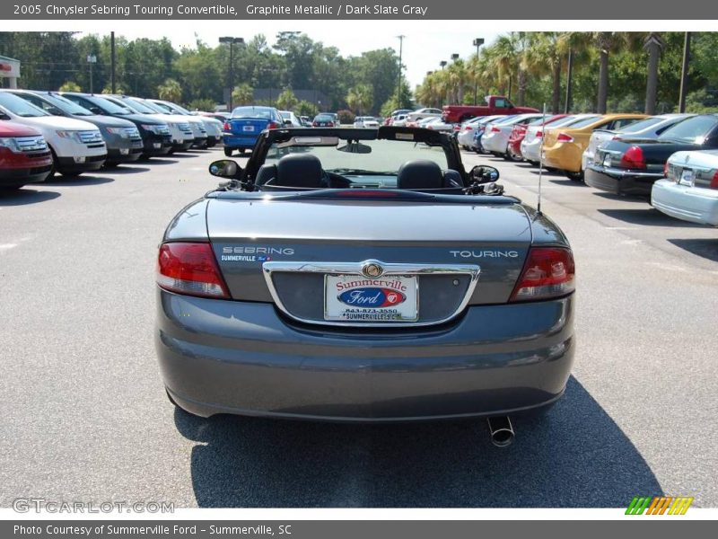 Graphite Metallic / Dark Slate Gray 2005 Chrysler Sebring Touring Convertible