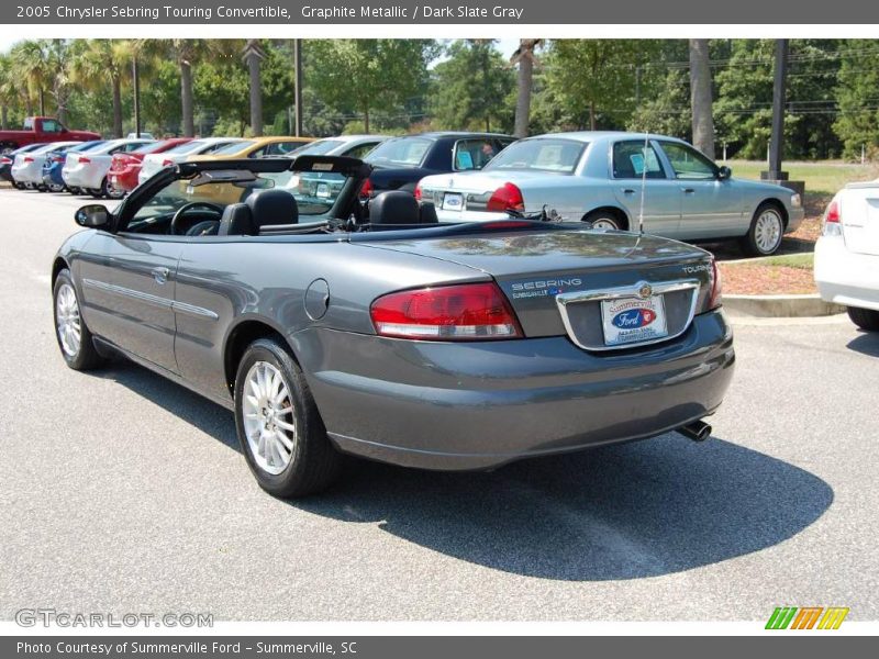 Graphite Metallic / Dark Slate Gray 2005 Chrysler Sebring Touring Convertible