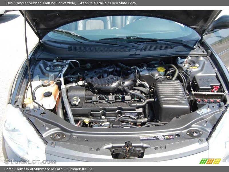 Graphite Metallic / Dark Slate Gray 2005 Chrysler Sebring Touring Convertible