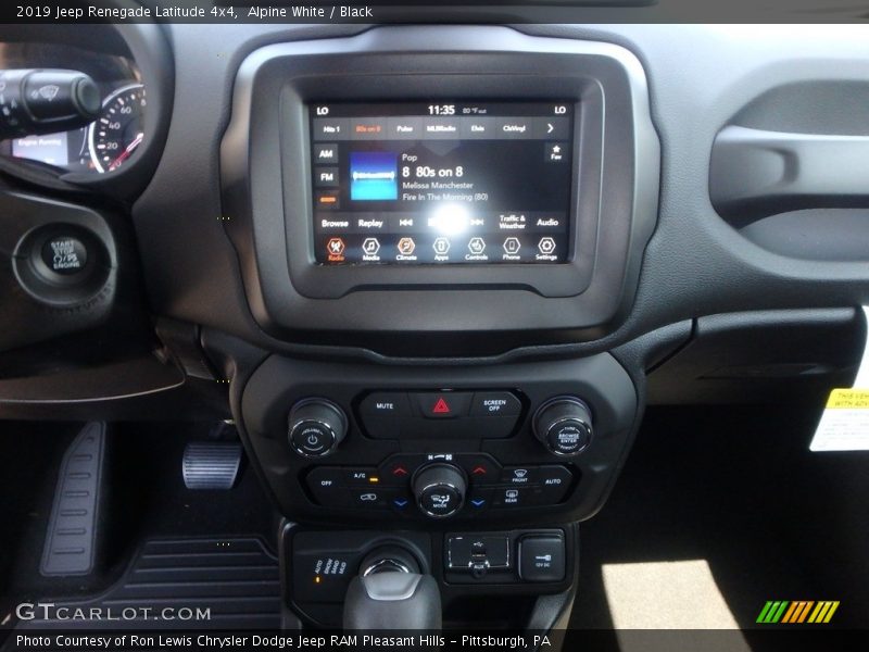 Alpine White / Black 2019 Jeep Renegade Latitude 4x4