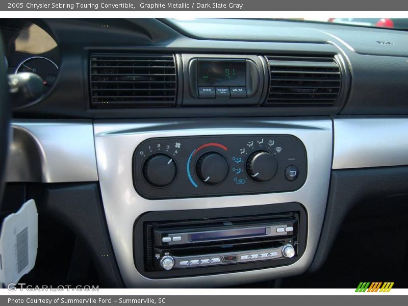 Graphite Metallic / Dark Slate Gray 2005 Chrysler Sebring Touring Convertible