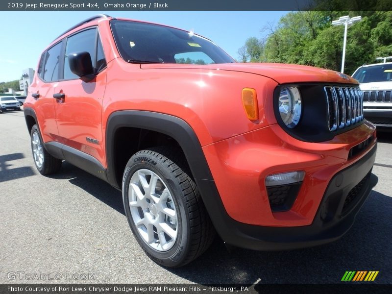 Omaha Orange / Black 2019 Jeep Renegade Sport 4x4