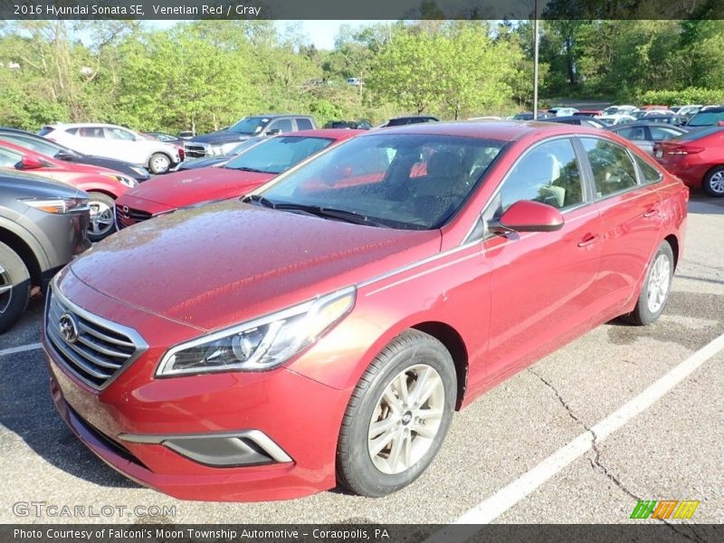 Venetian Red / Gray 2016 Hyundai Sonata SE