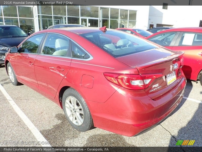 Venetian Red / Gray 2016 Hyundai Sonata SE