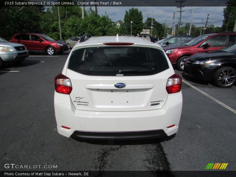 Crystal White Pearl / Black 2016 Subaru Impreza 2.0i Sport Limited