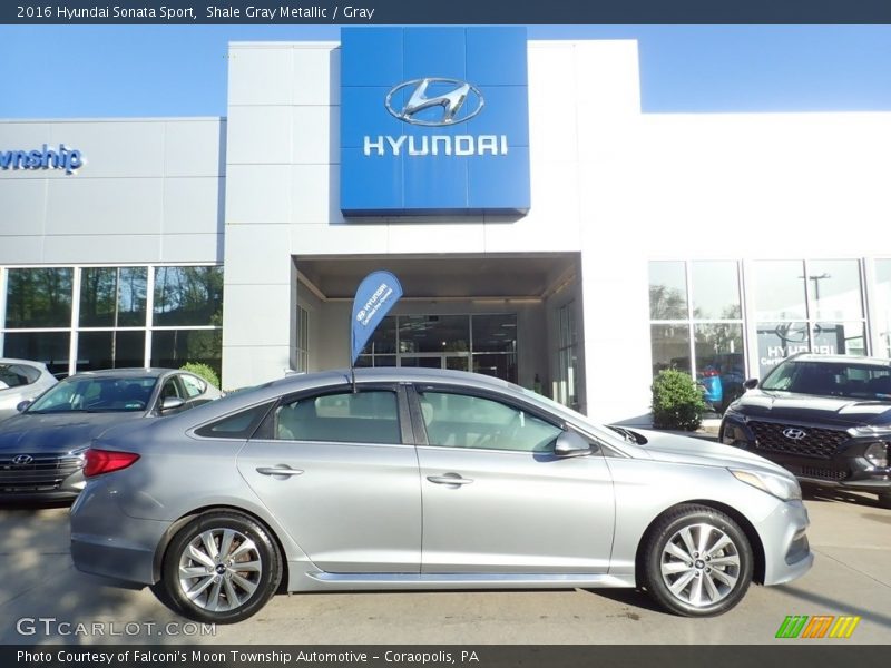 Shale Gray Metallic / Gray 2016 Hyundai Sonata Sport