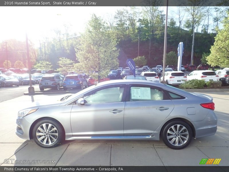 Shale Gray Metallic / Gray 2016 Hyundai Sonata Sport