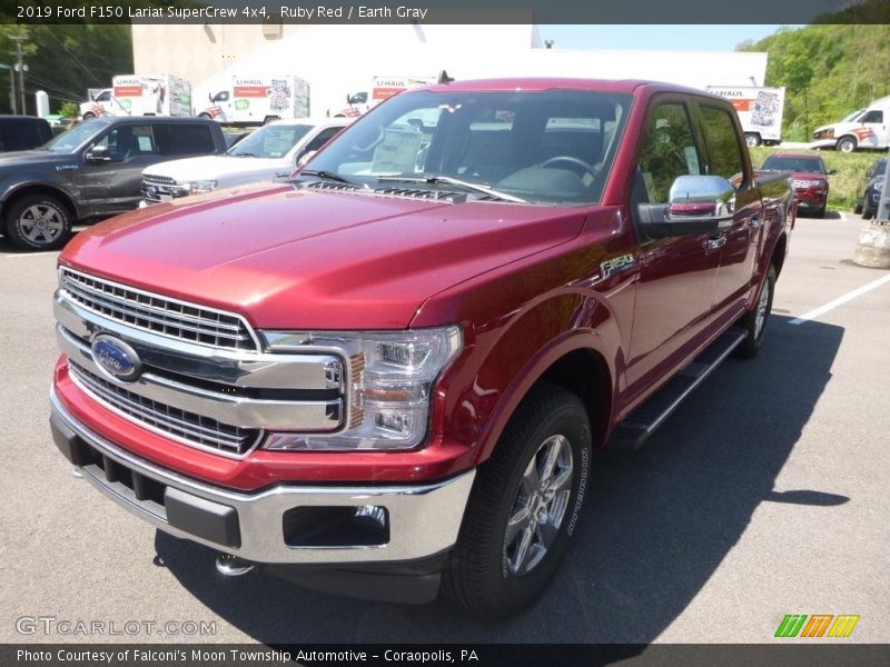 Ruby Red / Earth Gray 2019 Ford F150 Lariat SuperCrew 4x4