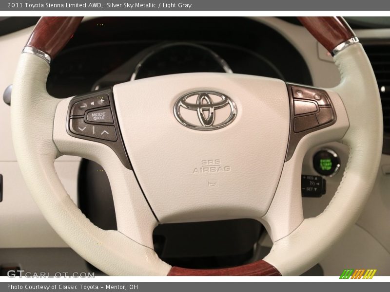 Silver Sky Metallic / Light Gray 2011 Toyota Sienna Limited AWD
