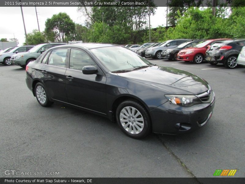Dark Gray Metallic / Carbon Black 2011 Subaru Impreza 2.5i Premium Sedan