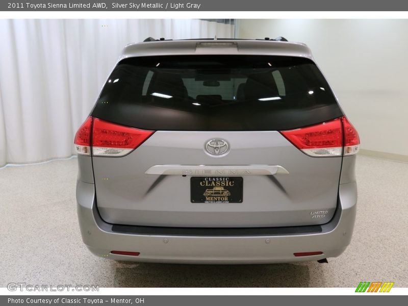 Silver Sky Metallic / Light Gray 2011 Toyota Sienna Limited AWD