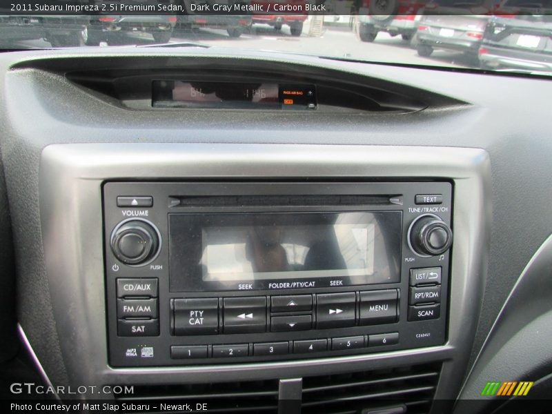Dark Gray Metallic / Carbon Black 2011 Subaru Impreza 2.5i Premium Sedan