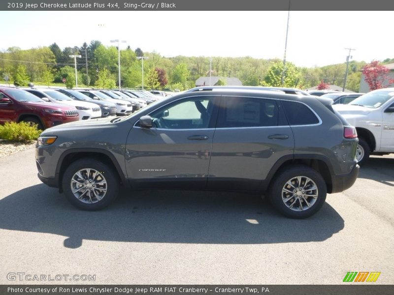 Sting-Gray / Black 2019 Jeep Cherokee Latitude Plus 4x4