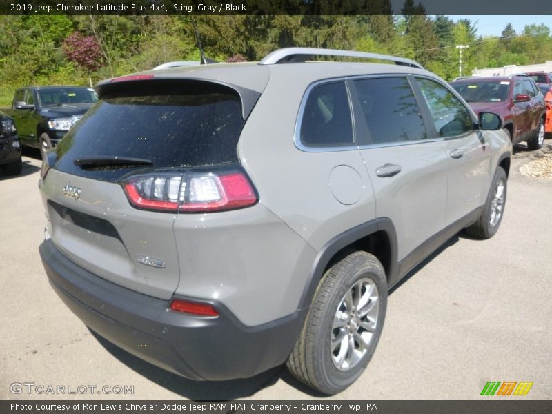 Sting-Gray / Black 2019 Jeep Cherokee Latitude Plus 4x4
