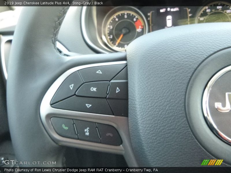Sting-Gray / Black 2019 Jeep Cherokee Latitude Plus 4x4