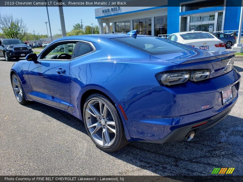 Riverside Blue Metallic / Jet Black 2019 Chevrolet Camaro LT Coupe