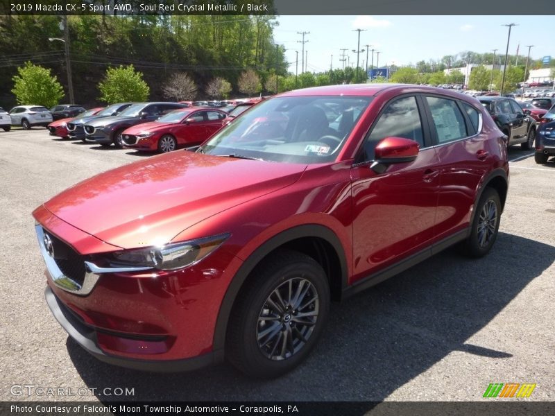 Soul Red Crystal Metallic / Black 2019 Mazda CX-5 Sport AWD