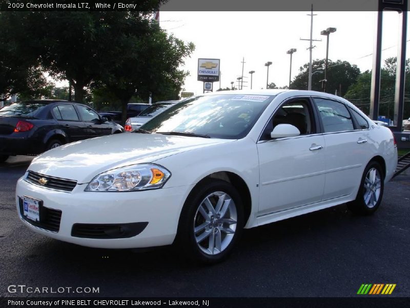 White / Ebony 2009 Chevrolet Impala LTZ
