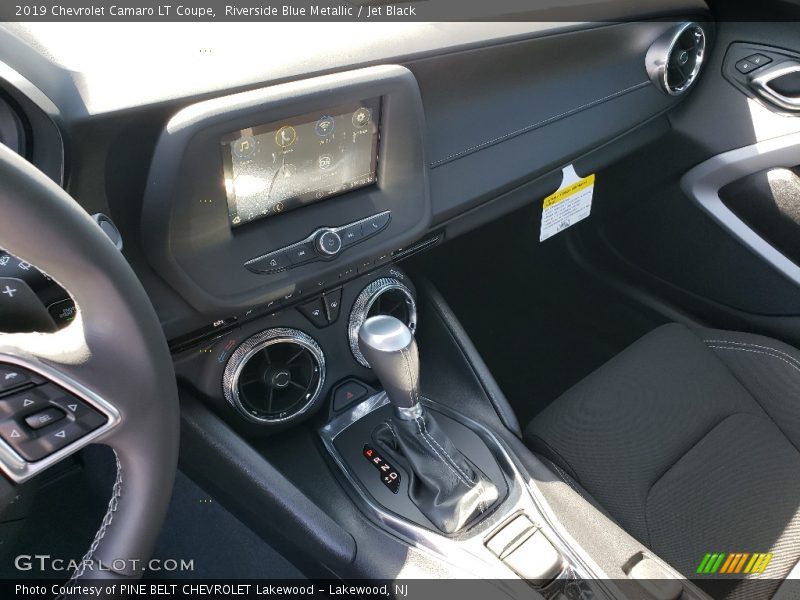 Riverside Blue Metallic / Jet Black 2019 Chevrolet Camaro LT Coupe