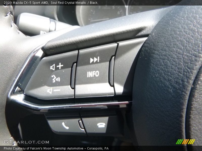 Soul Red Crystal Metallic / Black 2019 Mazda CX-5 Sport AWD