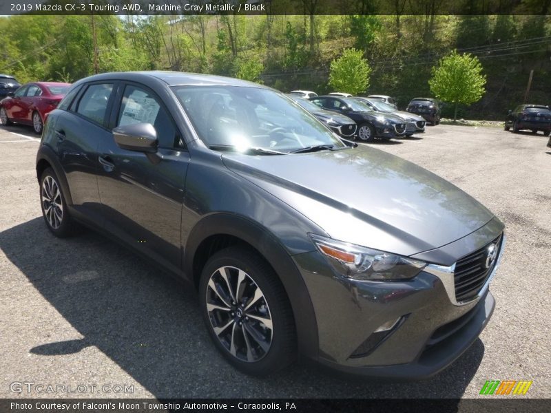 Machine Gray Metallic / Black 2019 Mazda CX-3 Touring AWD