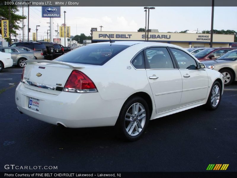 White / Ebony 2009 Chevrolet Impala LTZ