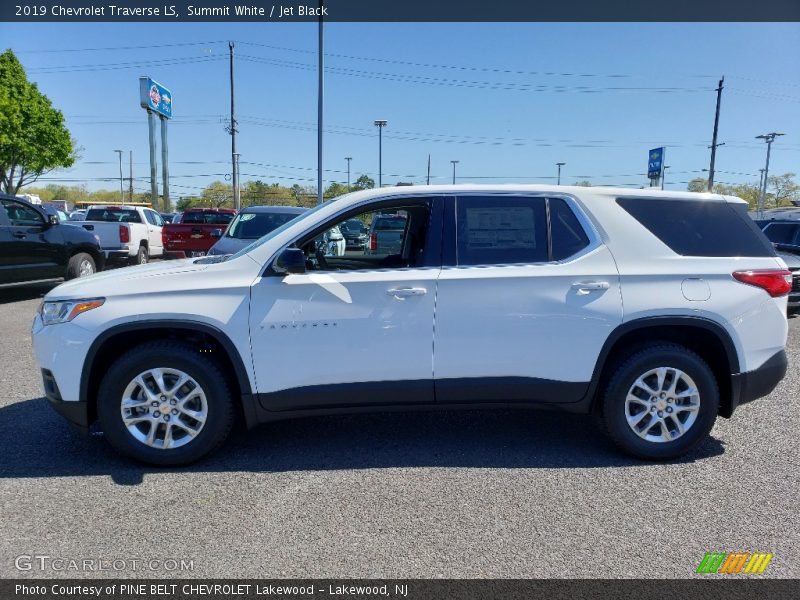 Summit White / Jet Black 2019 Chevrolet Traverse LS