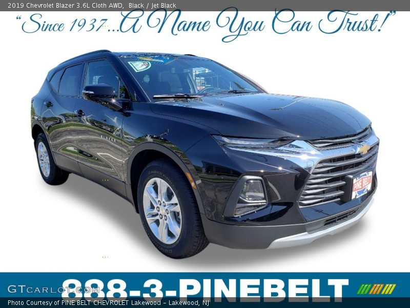 Black / Jet Black 2019 Chevrolet Blazer 3.6L Cloth AWD