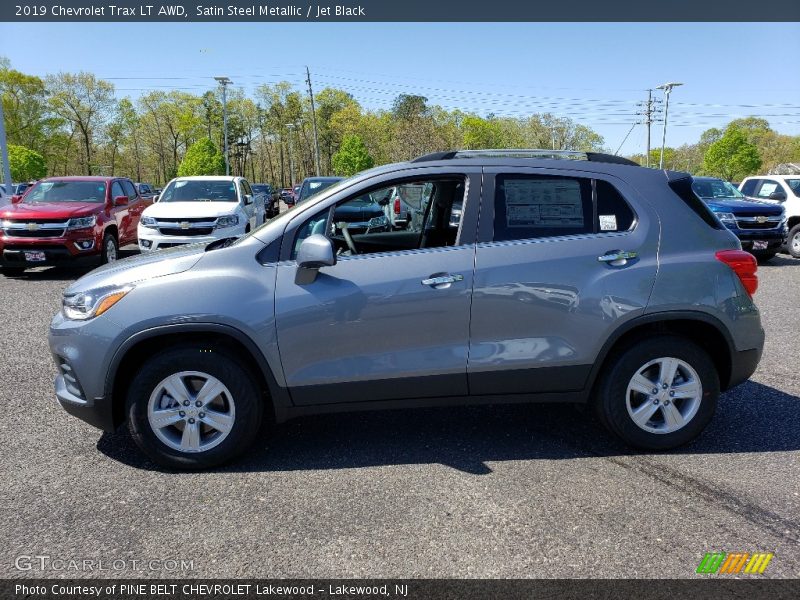 Satin Steel Metallic / Jet Black 2019 Chevrolet Trax LT AWD