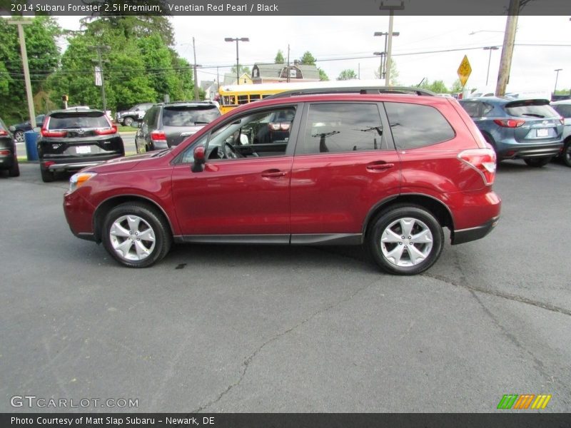 Venetian Red Pearl / Black 2014 Subaru Forester 2.5i Premium