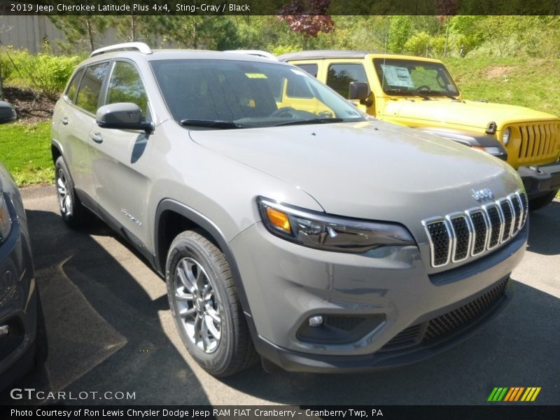 Sting-Gray / Black 2019 Jeep Cherokee Latitude Plus 4x4