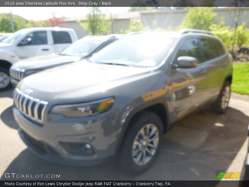 Sting-Gray / Black 2019 Jeep Cherokee Latitude Plus 4x4